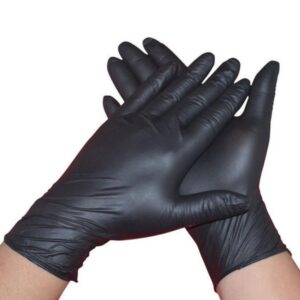 Black Disposable Powder Free Nitrile Glove