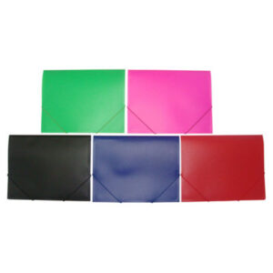 PVC Document Wallet Assorted (12s)