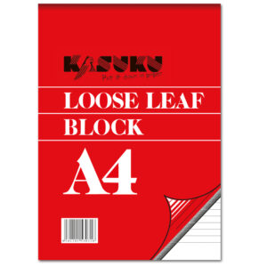 Kasuku Loose-Leaf Writing Pad Ruled A4 Size (12s)