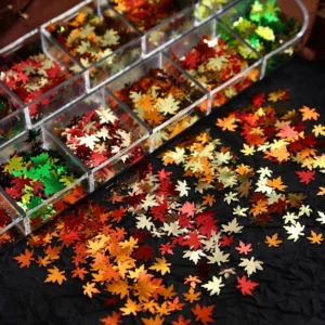 Leaf Sequins Snow Flakes for DIY Crafts