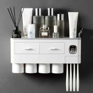Luxury Drawers And Toothbrush Holder With 2 Drawers