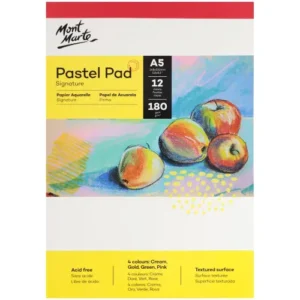 Mont Marte Pastel Pad 4 colours Signature 180gsm 12 Sheet A5