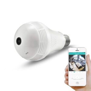 Panoramic Wireless CCTV Indoor WiFi Smart Bulb Camera