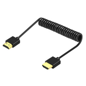Mini HDMI to HDMI Coiled Spring Cable