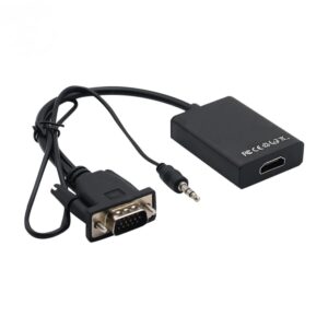 VGA to HDMI Cable with 3.5mm Audio