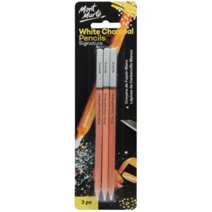 Mont Marte White Charcoal Pencils Signature