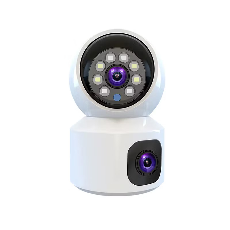 Dual Lens 4MP Wireless CCTV Indoor Camera Two Way Audio