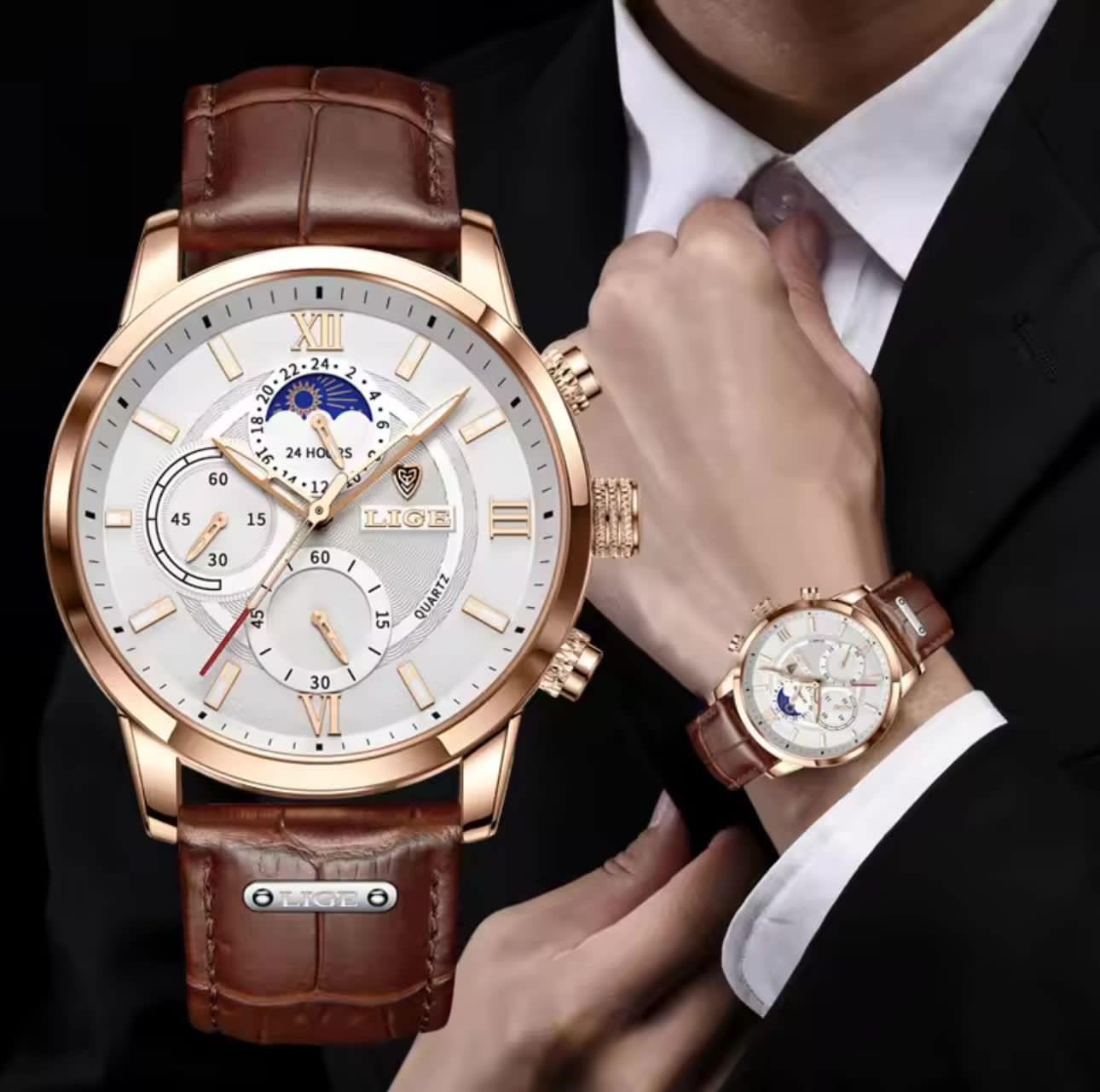 Lige LG8932 Chronograph view 3